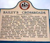 Bailey’s Crossroads history sign